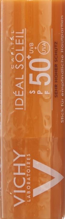 Produktbild Vichy Capital Soleil Stick empfindliche Hautpartien (Sonnenstick, Sonnencreme Gesicht, SPF 50+, 9 ml, 9 g)