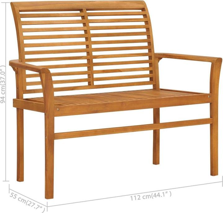 vidaXL Banc de jardin