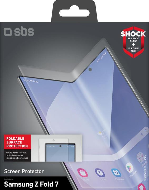 Produktbild SBS Displayschutzfolie für Galaxy Z Fold 7, 2D (1 Stk., Samsung Galaxy Z Fold7)