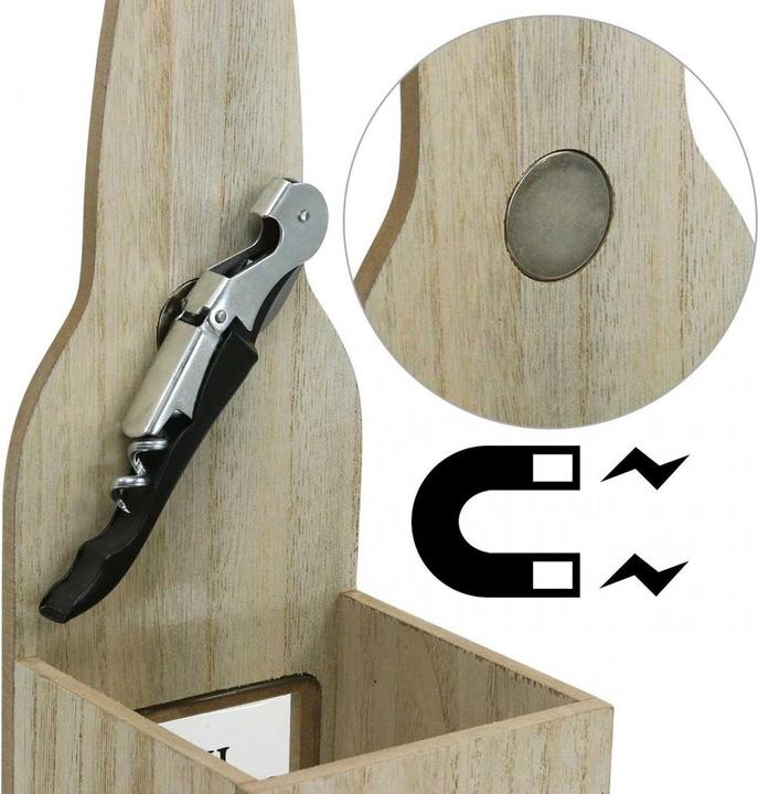 Produktbild Viana Geschenkbox Flaschenhalter mit Flaschenöffner und Magnetverschluss