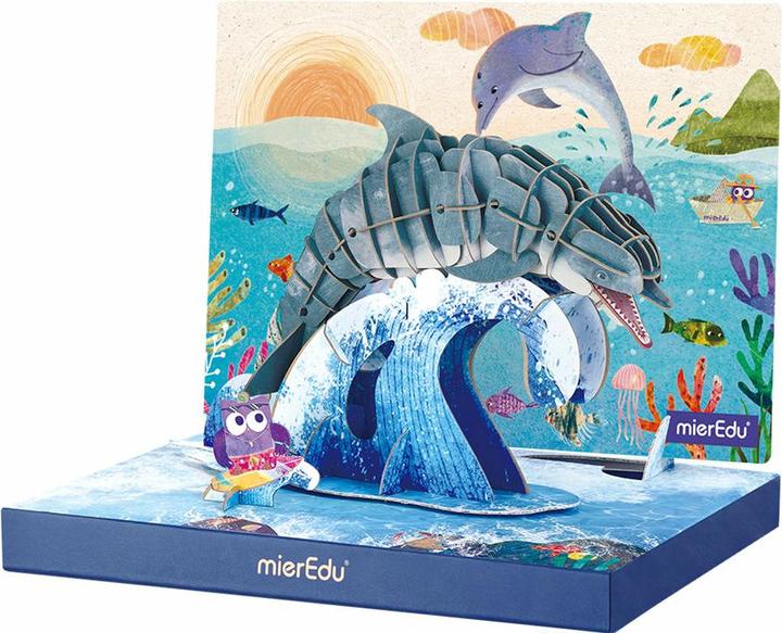 Immagine prodotto mierEdu Puzzle Eco 3D - Il delfino (mobile) (83 pezzi)