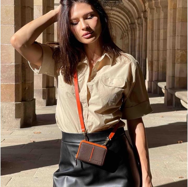 Actual product image Scharlau Alexia Card Holder with Shoulder Strap