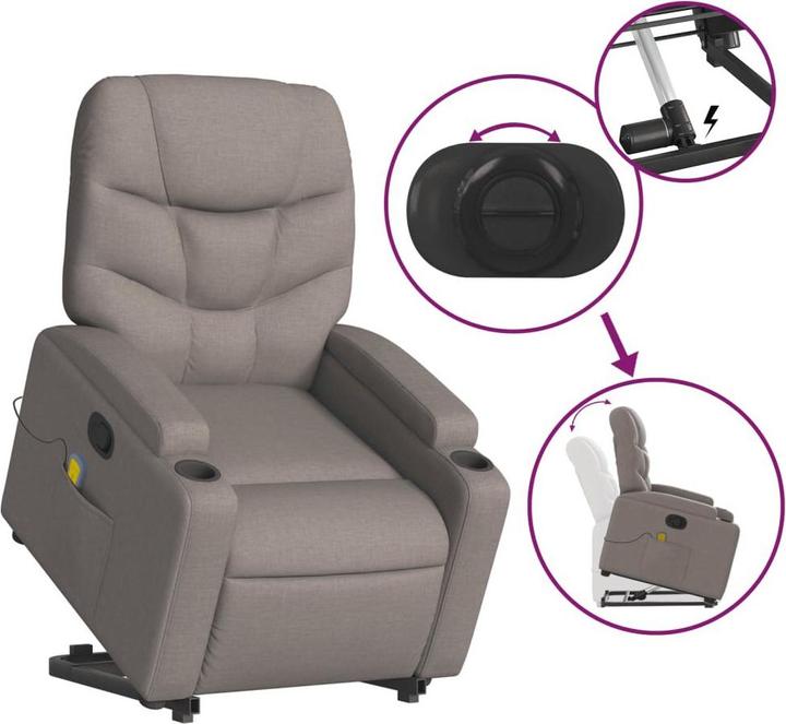 Image du produit vidaXL Massagesessel mit Aufstehhilfe