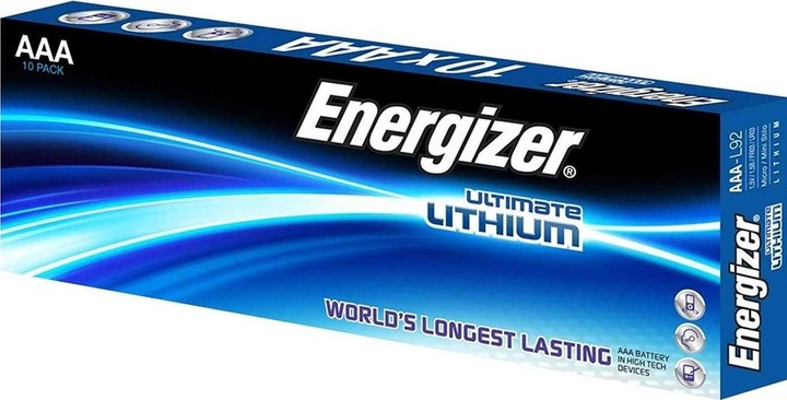 Immagine prodotto Energizer Ultimate Lithium Micro (10 pz., AAA, 1250 mAh)