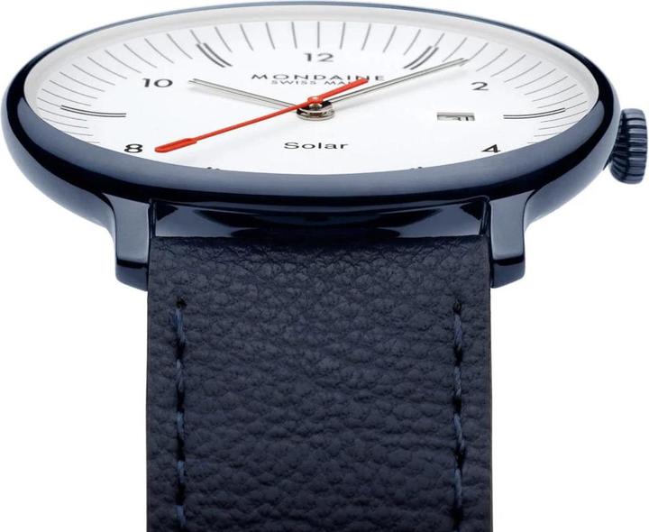 Produktbild Mondaine MLE.41910.LQV Herrenuhr Doppio Solar 41mm (Analoguhr, Swiss Made, 41 mm)