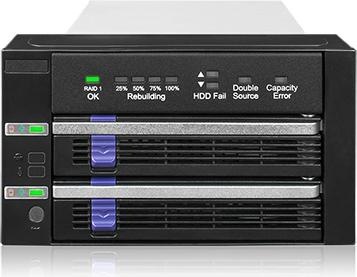 Produktbild Icy Dock .5”/3,5” SSD/HDD, SATA, RAID 1, 146...