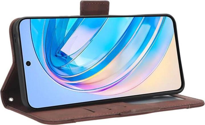Image du produit Cover-Discount Honor X8a - Étui avec de nombreuses poches pour cartes marron (Honor X8a)