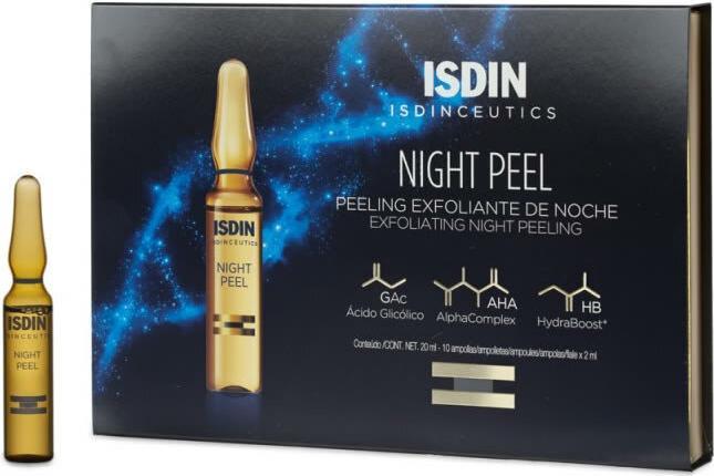 Actual product image Isdin ISDIN Night Peel Exfoliating Night Peeling złuszczające serum w ampułkach do twarzy na noc 30x2ml (2 ml)