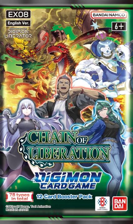 Actual product image Digimon Chain of Liberation Booster EN (English, Booster Pack)