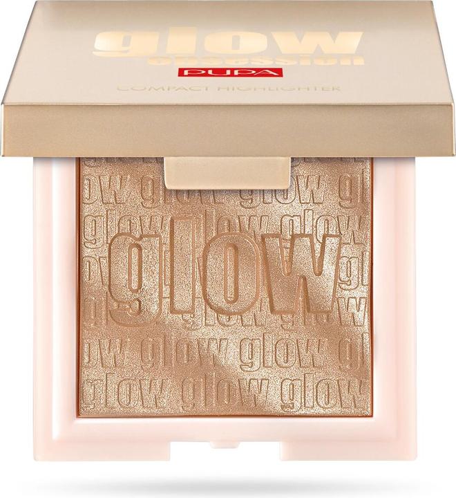 Pupa Milano Pupa Glow Obsession Compact Highlighter pure light Effect Rose Gold (002 Or rose, Highlighter, 6 g)