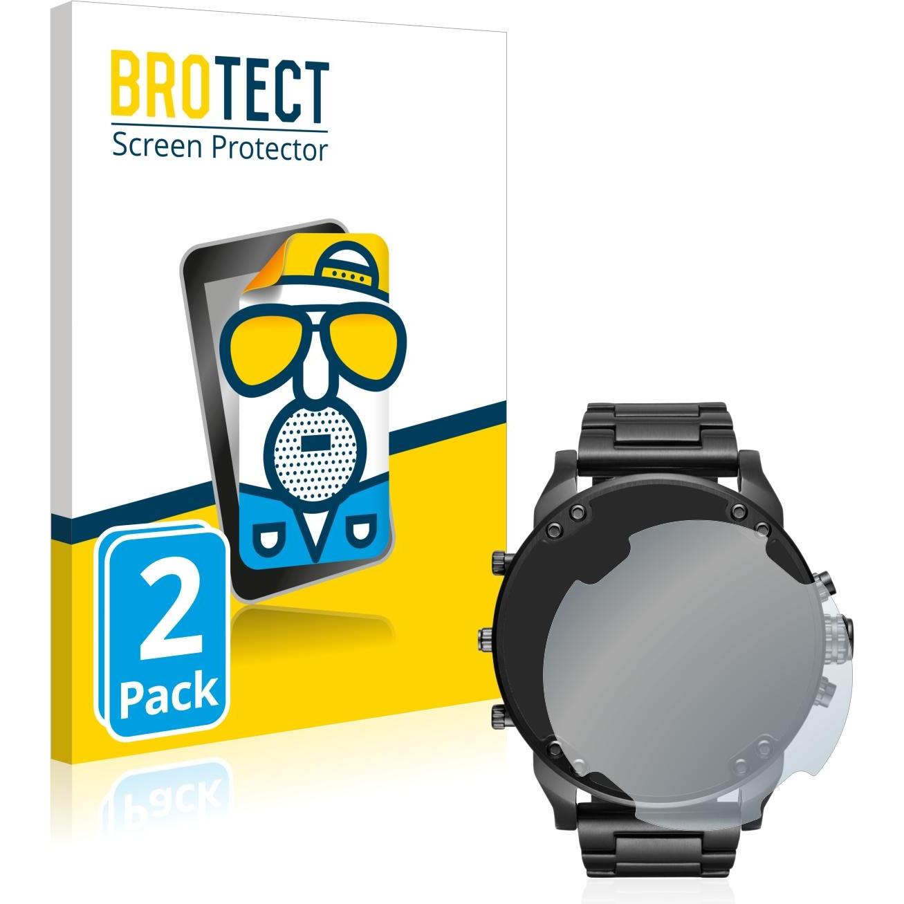 BROTECT Entspiegelungs-Schutzfolie Displayschutz Matt, Smartwatch Schutzfolie, Grau