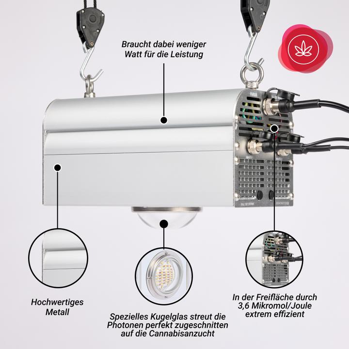 Produktbild Parus by Venso CANNA BULB 150, LED Pflanzenlampe, 150 Watt Pflanzenlicht mit Vollspektrum LED + Infr (LED, 245 V)