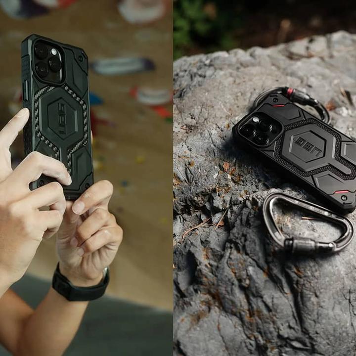 Actual product image UAG iPhone 16 Pro Max - Monarch Pro Back Cover, Magsafe, grau (Apple iPhone 16 Pro Max)