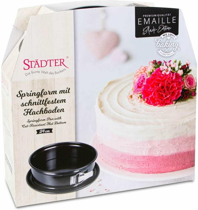 Produktbild Städter Springform Emaille ø 24x7 cm Black Edition (24 cm)