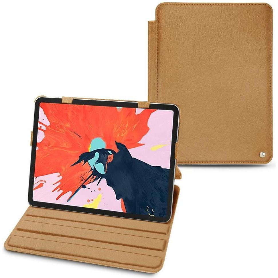 Thumbnail - Noreve Lederschutzhülle horizontal (iPad Pro 12.9 2018 (3. Gen)), Tablet Hülle, Braun