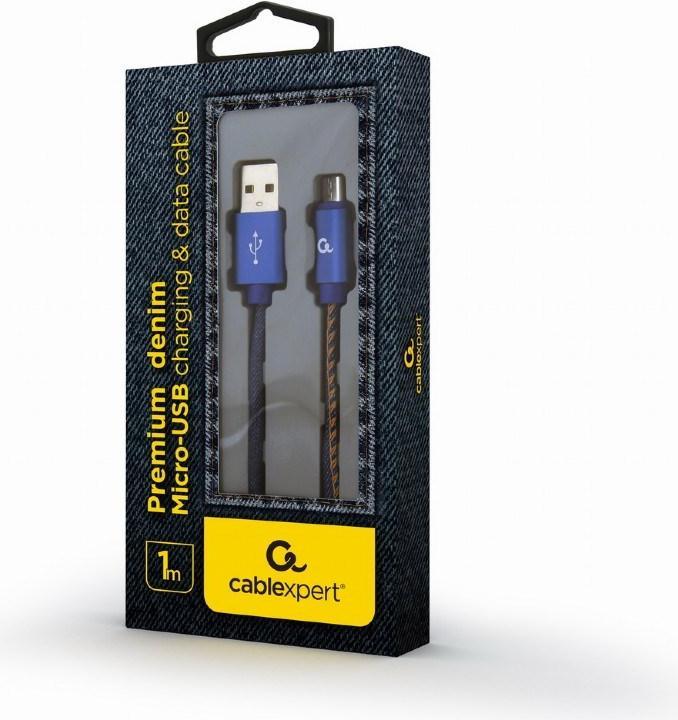 Produktbild Gembird Micro-USB-Kabel 1,8 m CC-USB2J-AMmBM-1M-BL (1 m, USB 2.0)