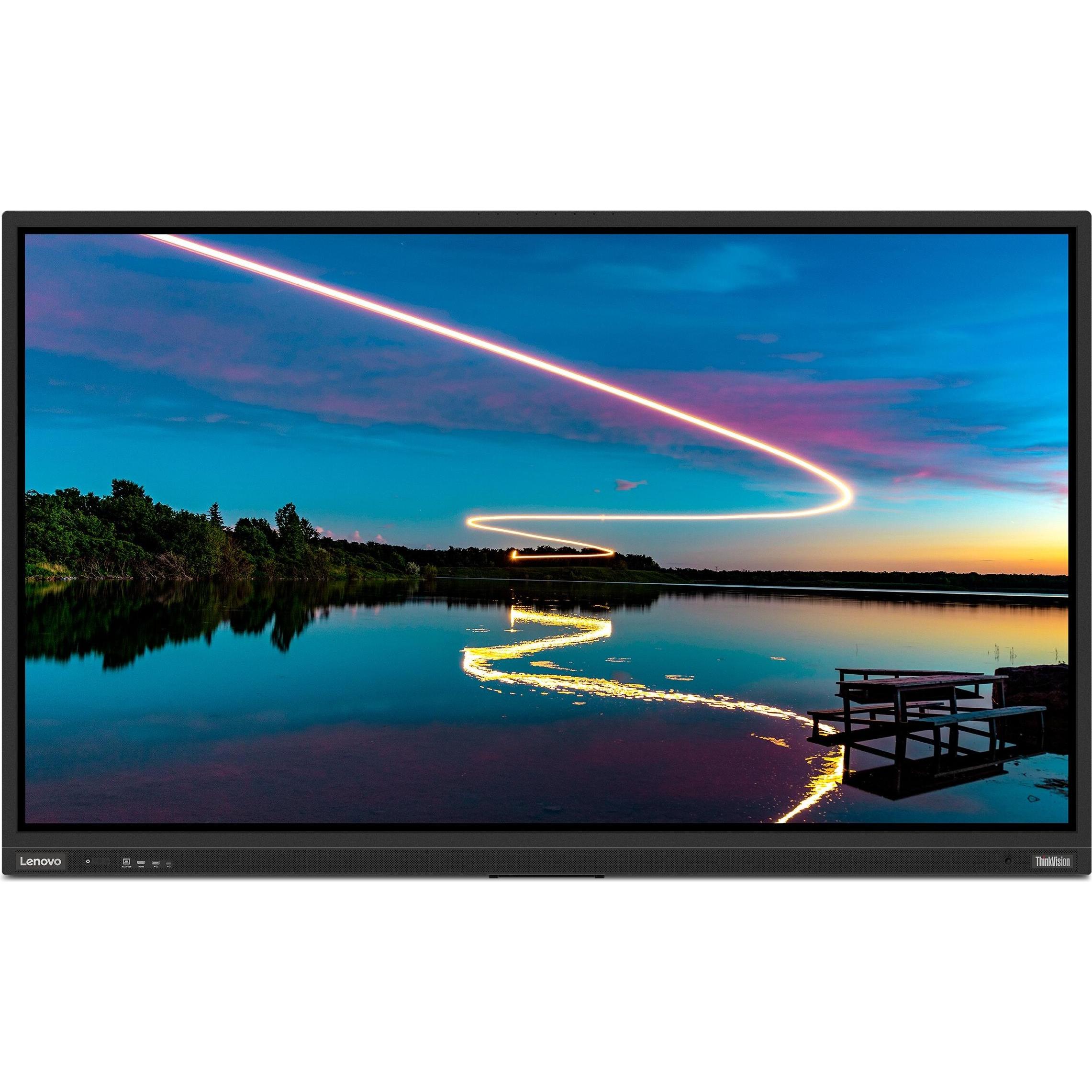 Lenovo ThinkVision T86 (3840 x 2160 Pixel, 86"), Monitor, Schwarz