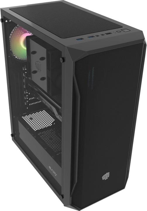 Produktbild Fury Obudowa OBUDOWA SHOBO SH4 RGB MIDI TOWER Z OKNEM CZARNA (ATX, mATX, Mini-ITX)