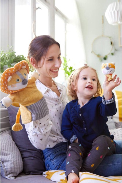 Produktbild Haba Handpuppe Löwe mit Baby