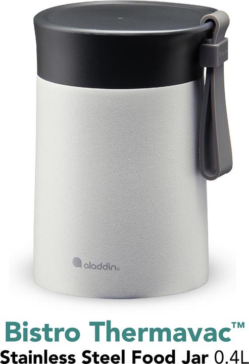 Actual product image Aladdin Bistro Thermavac Stainless Steel Lunchbox 0.4L Stone Grey (0.40 l)