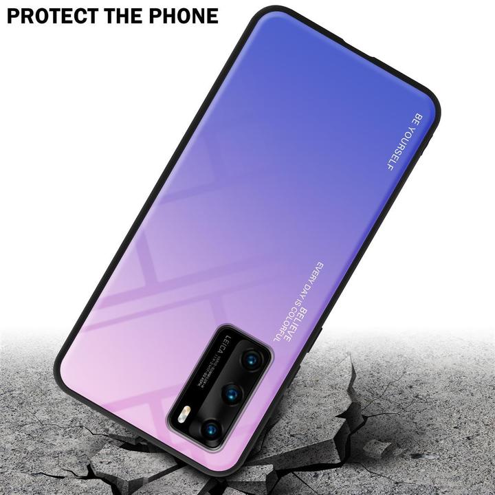 Produktbild Cadorabo TPU 2 Farben Glas Cover (Huawei P40)
