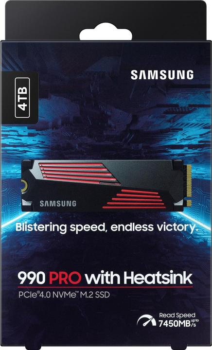 Image du produit Samsung 990 Pro with Heatsink (4000 Go, M.2 2280)