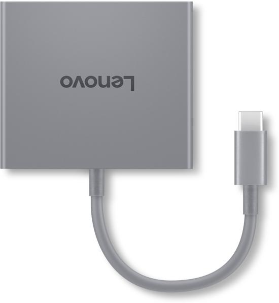 Actual product image Lenovo USB-C 4 in 1 travel hub Gen2 (P) (USB-C, 4 ports)