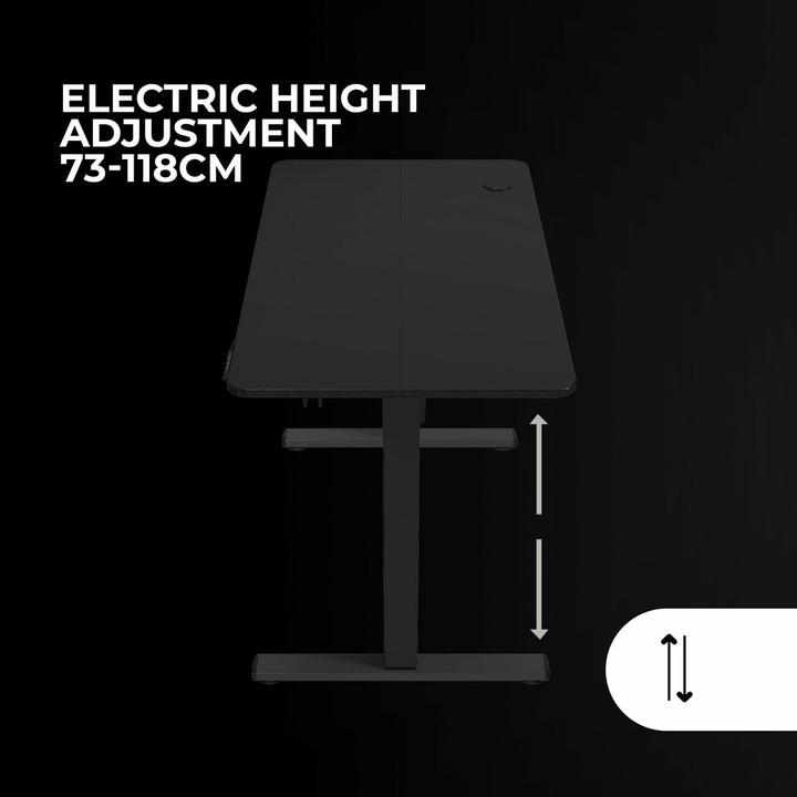 Actual product image Mars Gaming Bureau Gamer ergonomique motorisé MGD Ergo-Pro (Noir)