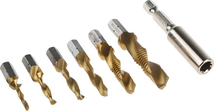 Actual product image Exact SGE-Bit HSSG Combi-Tool Set TIN M3-M10