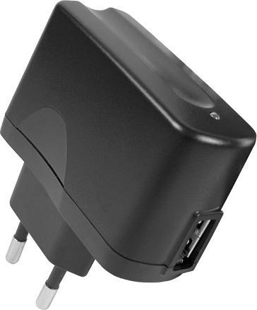 Peter Jäckel Universal travel charger 240Volt / 1Ampere with USB port for mobile navigation systems and more