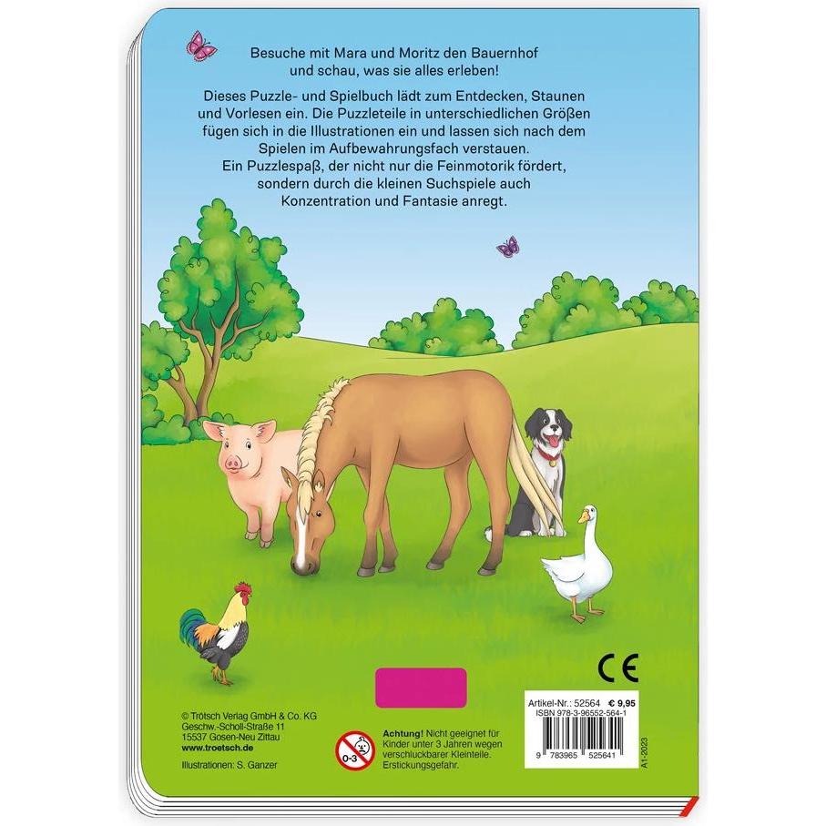Thumbnail - Puzzle- und Spielbuch Auf dem Bauernhof, Kinderbücher von Trötsch Verlag GmbH & Co.KG