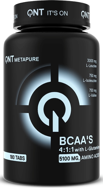 Produktbild QNT BCAA 4:1:1 + L-Glutamine 180tabs (Unflavored, 1 Stk., 180 g)