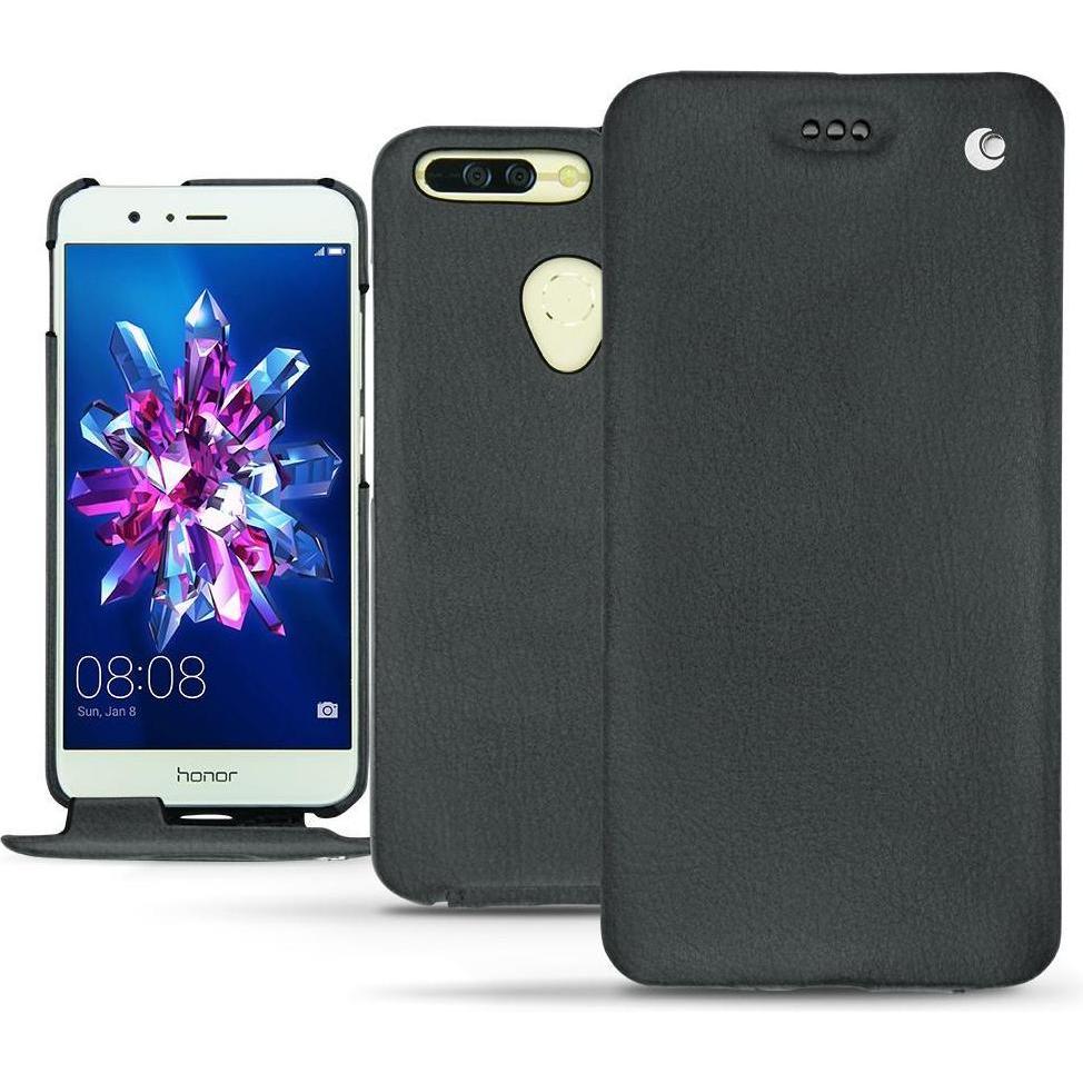 Noreve Lederschutzhülle vertikal (Honor 8 Pro), Smartphone Hülle, Blau