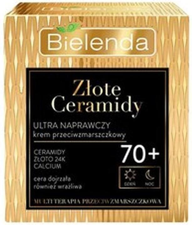 Actual product image Bielenda Złote Ceramidy ultra naprawczy krem przeciwzmarszczkowy 70+ na dzień i noc 50 ml (50 ml, 24h cream)