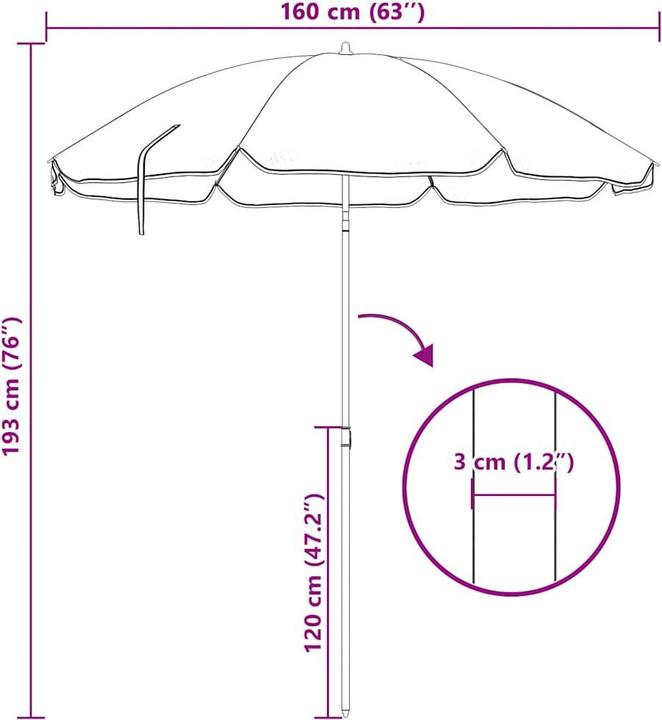Image du produit vidaXL Jarvia (1.77 m)