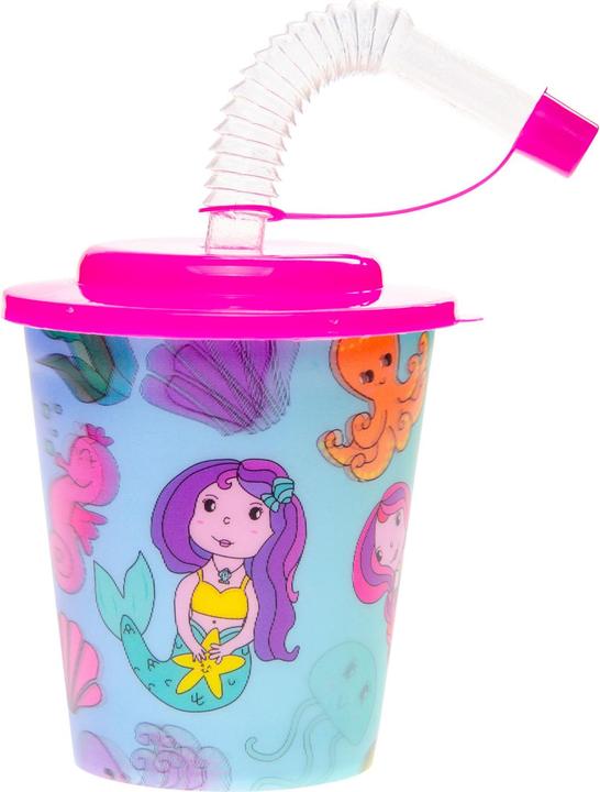 Immagine prodotto LG-Imports Tazza a sirena con coperchio e cannuccia, 12 pezzi.