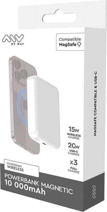 Actual product image My Way POWERBANK MAGSAFE 10000MAH BLANC (10000 mAh)