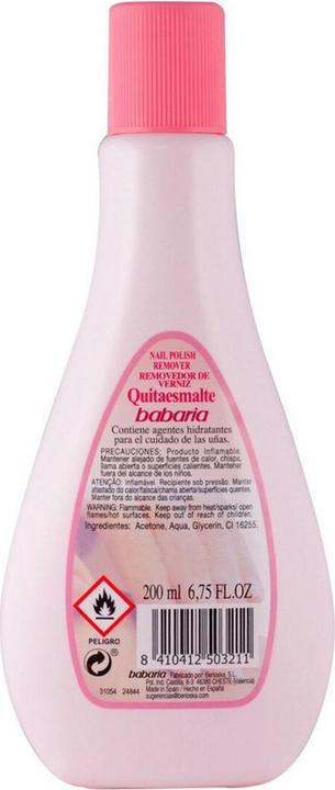 Actual product image Babaria QUITAESMALTE 200ML