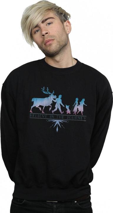 Actual product image Disney Mens Frozen 2 Believe In The Journey Silhouette Sweatshirt (5XL)