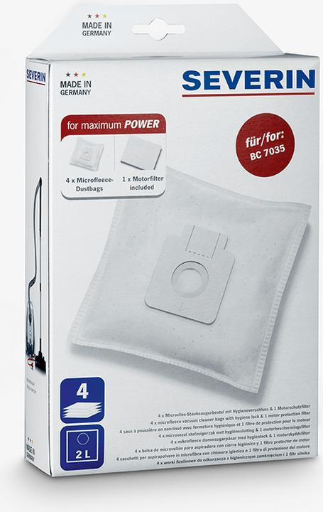 Actual product image Severin SB7211 Dust bag set white (4 x)