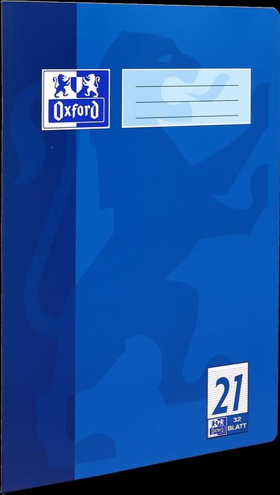 Image du produit Oxford Cahier d'exercices (A4, À rayures, Couverture rigide)