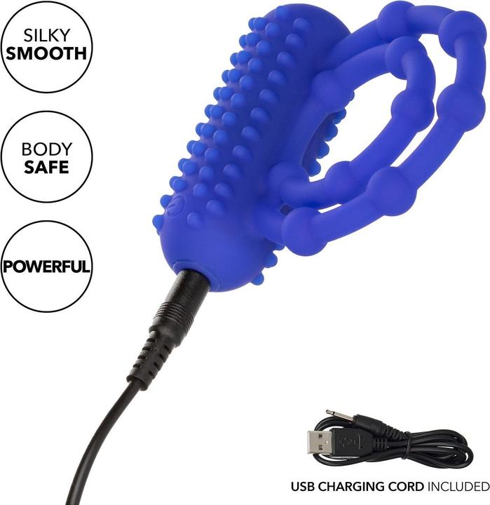 Productafbeelding CalExotics Silicone Oplaadbare 10-kraal Maximus® Ring (2.50 cm)