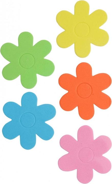 Produktbild Glorex Moosgummi Sticker 72 St. Blumen, selbstklebend