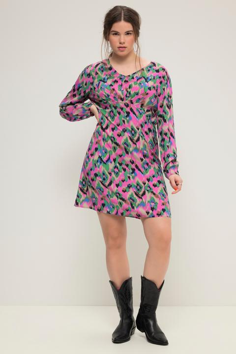 Produktbild Studio Untold Minikleid, Fitted Fit, Colorprint, Langarm (46, 48)
