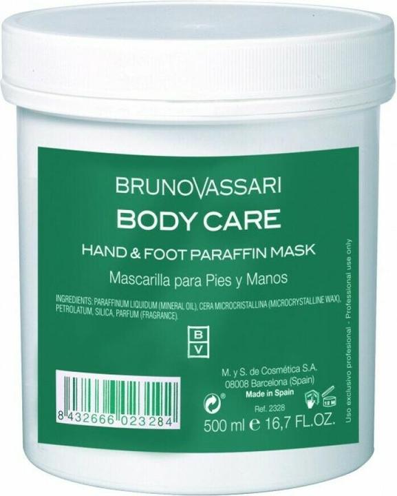 Produktbild Bruno Vassari Body Care Paraffin Hydrating Body Gel Mask For Hands And Feet - 500 Ml (Körpergel, 500 ml)