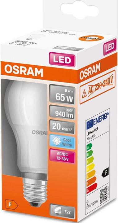 Actual product image Osram Led Star Classic A For Low Voltage (E27, 940 lm, 1 x)