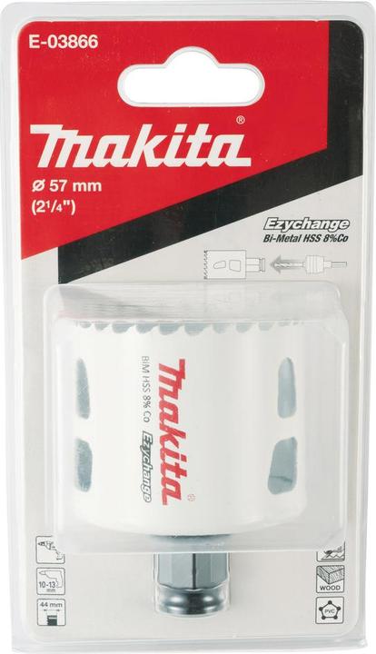 Actual product image Makita EZYCHANGE BIM hole saw E-03866 (57 millimetres)