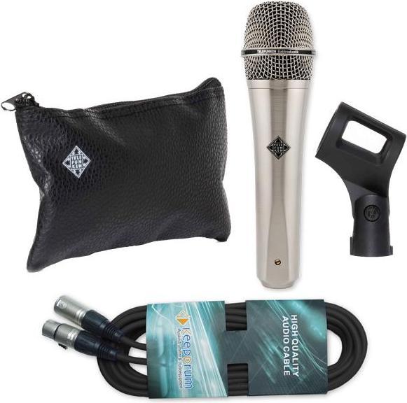 Produktbild Telefunken Mikrofon M80 Satin Chome mit XLR-Kabel