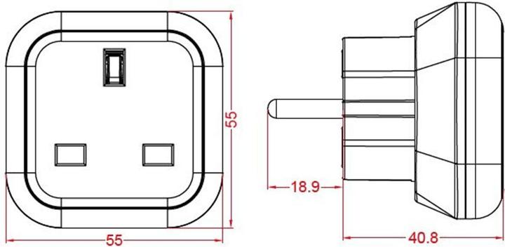 Actual product image Goobay Adapter for Power Connector