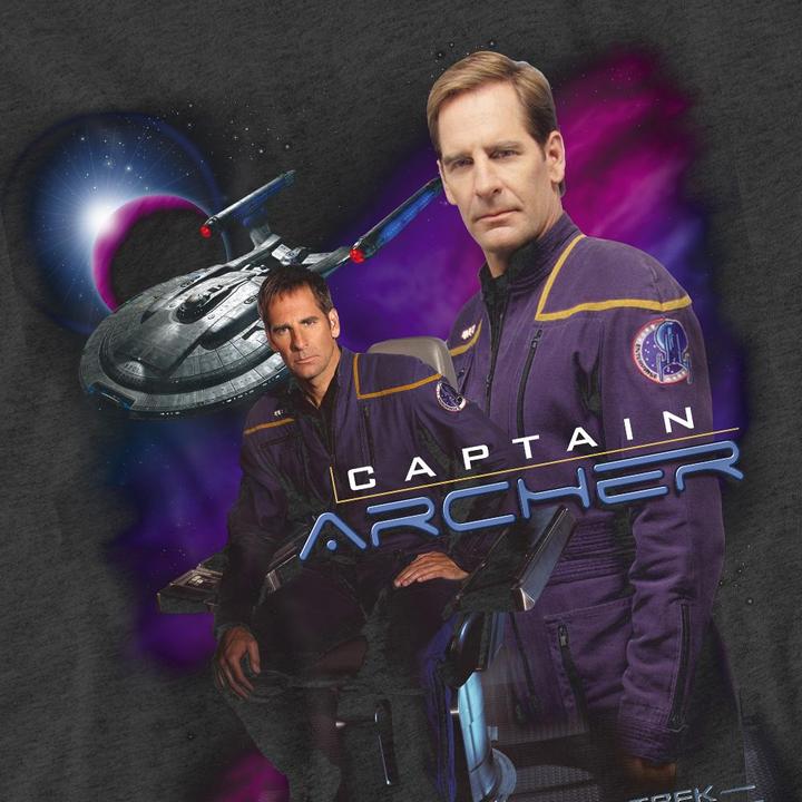 Actual product image Unisex Adult Captain Archer T-Shirt (XXL)